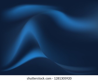 Blue material folds