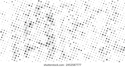 Blue Mathematical Plus Symbols Pattern. Math Design Elements Background. Medical Tech Background. Vector Illustration.