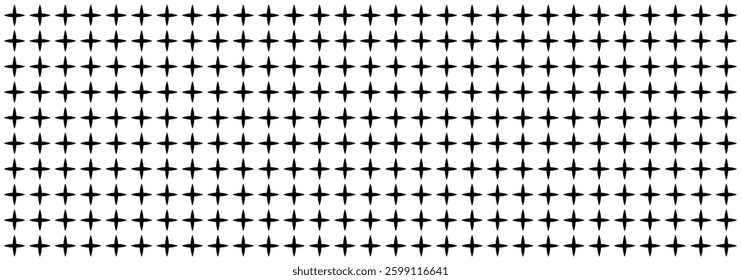 Blue mathematical plus symbols pattern. Simple minimalistic graphic print. Design for textile print, poster, web design. Abstract geometric mosaic gradient tiles pattern. Geometric plus grid pattern.