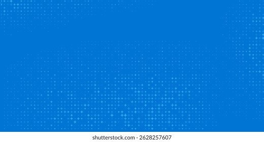 Blue Mathematical Plus Symbols Pattern. Math Design Elements Background. Medical Tech Background. Vector Illustration.