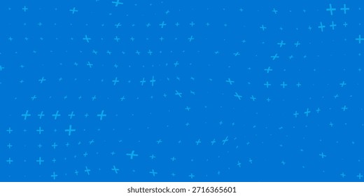 Padrão Azul Matemático Mais Símbolos. Plano de Fundo de Elementos de Design de Matemática. Antecedentes da Tecnologia Médica. Vetor Eps 10
