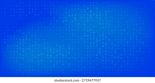 Padrão Azul Matemático Mais Símbolos. Plano de Fundo de Elementos de Design de Matemática. Antecedentes da Tecnologia Médica. Ilustração de vetor.