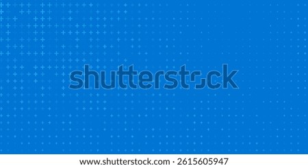 Blue Mathematical Plus Symbols Pattern. Math Design Elements Background. Medical Tech Background. Vector Illustration.