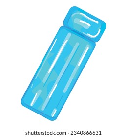 Blue mattress icon cartoon vector. Pool float. Summer equipment