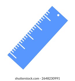 Blue Measuring Ruler of Illustration