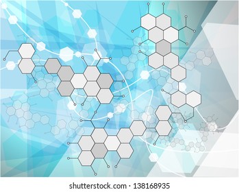 Blue Medical abstract background