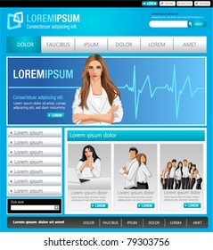 Blue Medical Business Website Template