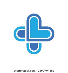 Blue Medical Logo Vector Illustration