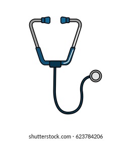 blue medical stethoscope tool revision heart