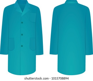 Blue medical uniform. vector illustration