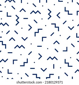 Diseño de memphis azules sin fisuras.