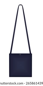 Blue men handbag. vector illustration	
