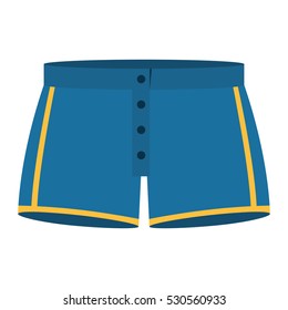 blue men swimming trunks icon