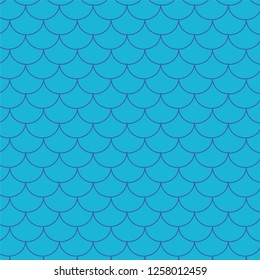 blue mermaid fantasy pattern vector