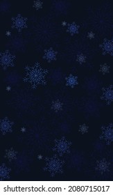 blue merry Christmas greeting card and background vector design illustration.