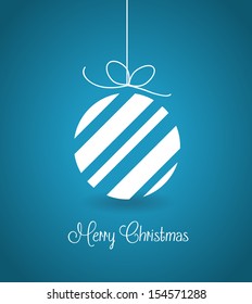 Blue merry Christmas  vector background