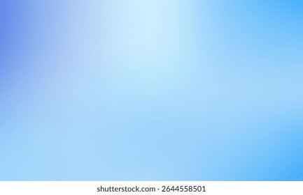 Fundo do gradiente da malha azul. Céu abstrato, fresco, tons claros. Textura de nuvens suave. Vetor