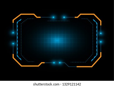 Blue mesh Science Technology Screen