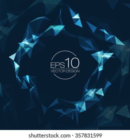 Blue Mesh Vector Background | EPS10 Design