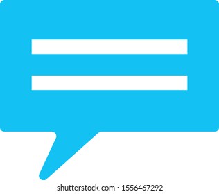 blue message icon graphic vector