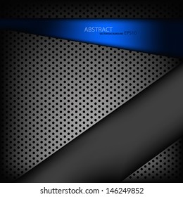 blue metal background pattern texture grey metal steel message board for text and message design