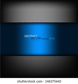 blue metal background pattern texture grey metal steel message board for text and message design technology eps10