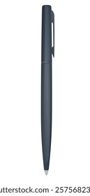 Blue   metal pen. vector illustration
