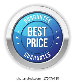 Blue metallic best price button