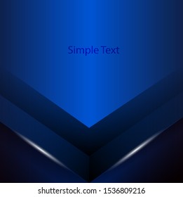 Blue metallic cover design template