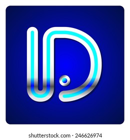 blue metallic fonts