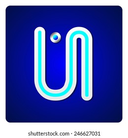 blue metallic fonts