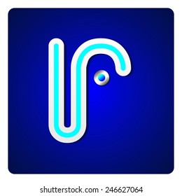 blue metallic fonts