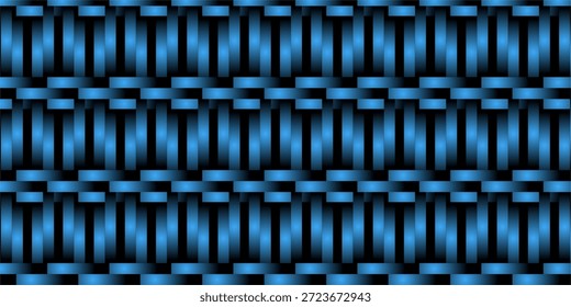 blauer metallischer Gitterhintergrund mit geometrischem Muster