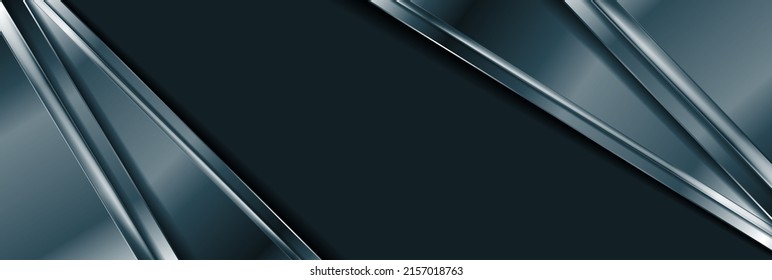 Blue metallic technology abstract background. Vector design