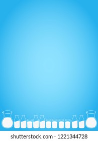 Blue milk background