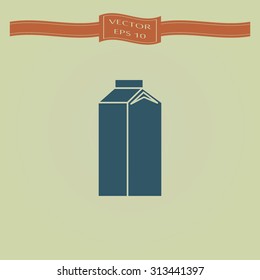 Blue milk icon