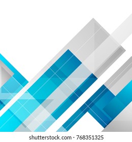 Fondo abstracto corporativo mínimo azul. Diseño vectorial de tecnología geométrica