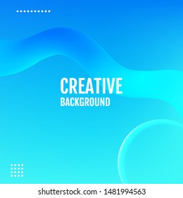 Blue Minimal covers design. Blue Template for the design of a website landing page or background.