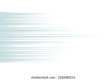 Blue minimal dotted lines abstract futuristic tech background. Vector digital art design