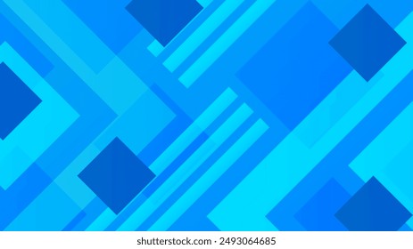 Blue minimal geometric shape abstract background