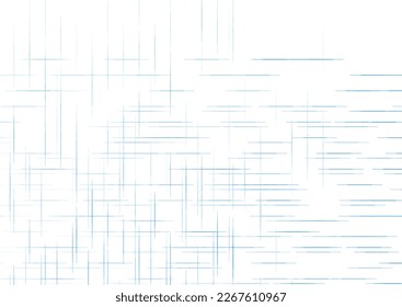 Blue minimal geometrical lines abstract futuristic tech background. Vector digital design