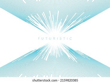 Blue minimal lines abstract futuristic tech background. Vector digital art design