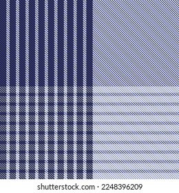 Blue Minimal Plaid textured seamless pattern for fashion textiles and graphics