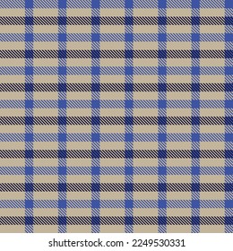 Blue Minimal Plaid texturizado patrón sin costura para textiles y gráficos de moda