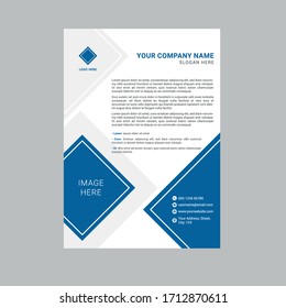 Blue Minimal Tech/Corporate Flyer Design