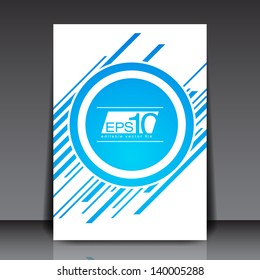 Fondo del vector mínimo azul | Volante editable EPS10