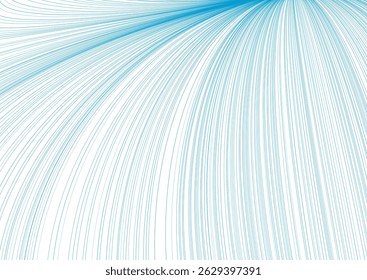 Blue minimal wavy lines abstract futuristic tech background. Vector digital design