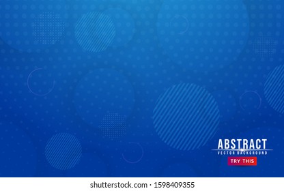 Blue minimalist gradient with abstract geometry modern shape background