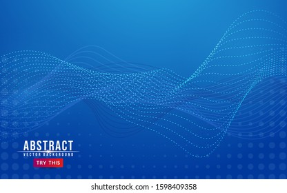Blue minimalist gradient with abstract geometry modern shape background