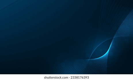Blue minimalistic abstract background with lines in the elements.